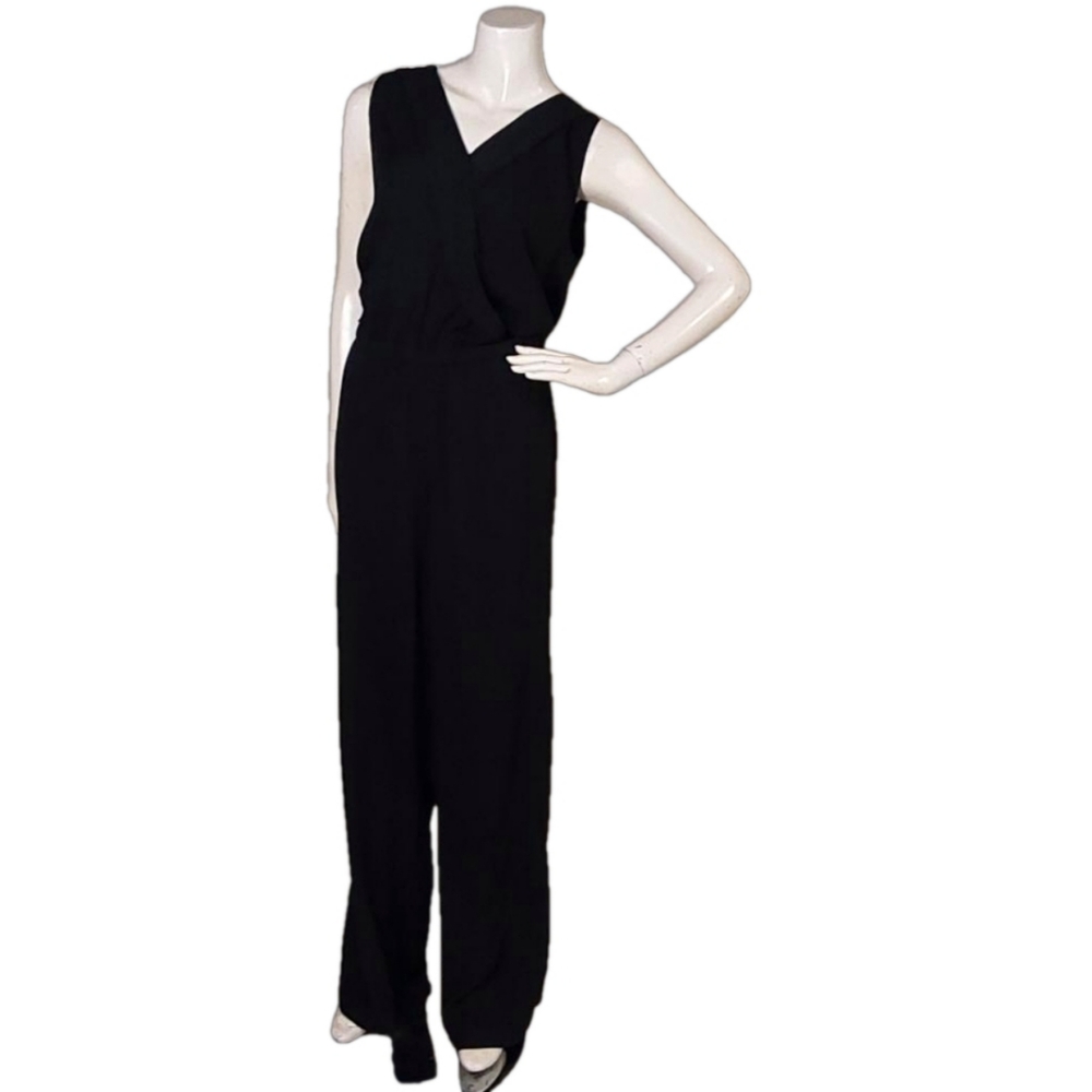 OLIVER GRACE SABRINA WOMEN'S WIDE LEG  V NECK JUMPSUIT   REGULAR SIZE SMALL